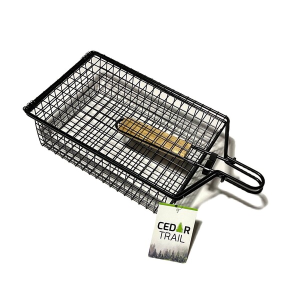 Cedar Trail-Nonstick Deep Grill Basket - Picture 1 of 4